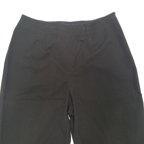 Piazza Sempione Audrey Capri Pants 42 Women’s Cotton Twill Black Stretch US 6 - Picture 9 of 14